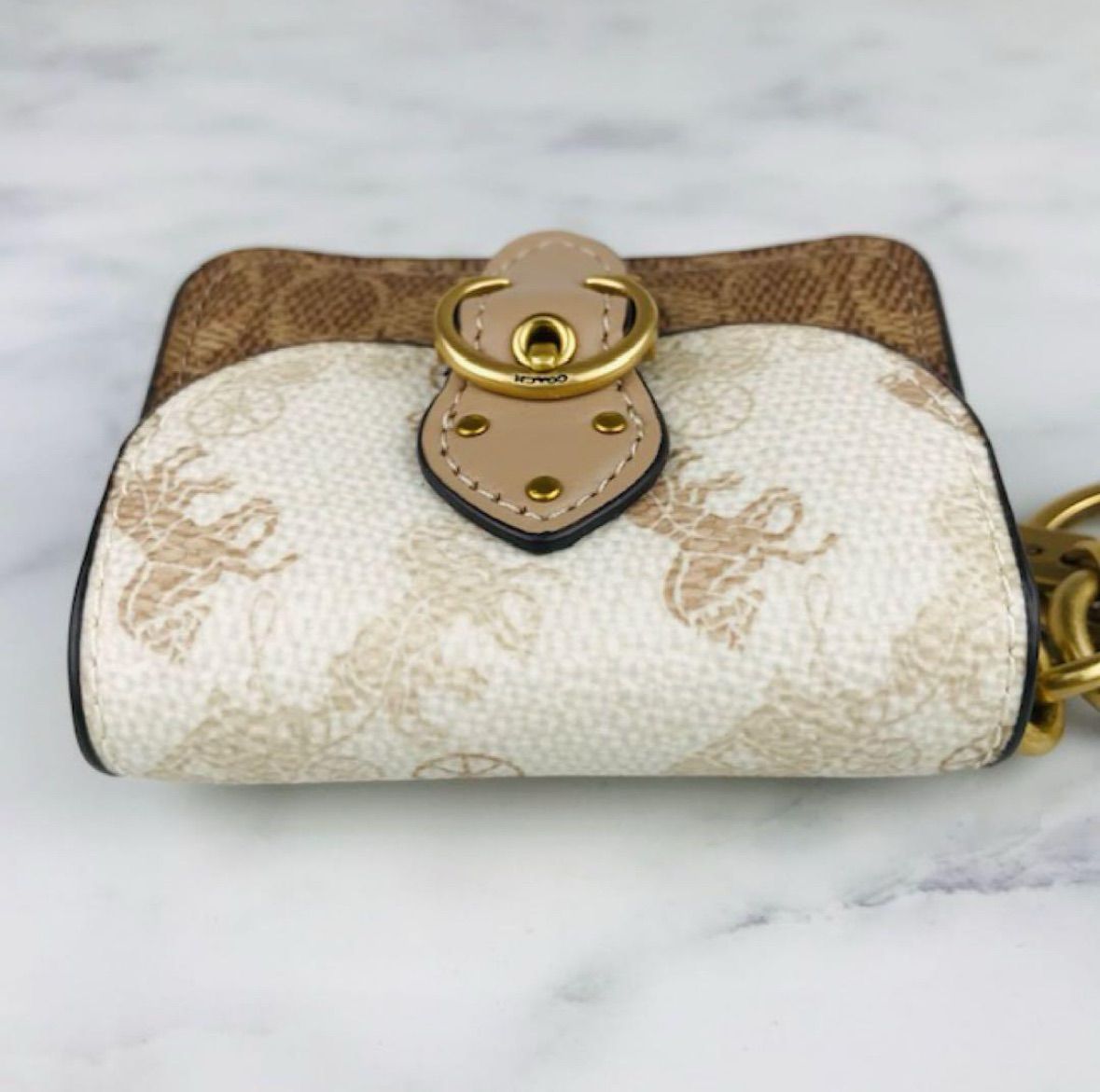 極美品☆COACH・コーチ ミニ ビート バッグ チャーム ウィズ ホース