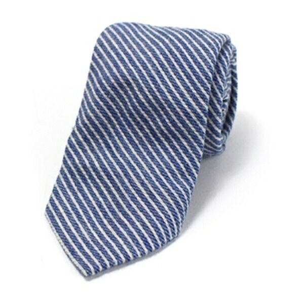 ブリューワー カシミヤ シルク ネクタイ ストライプ 中古 ABランク