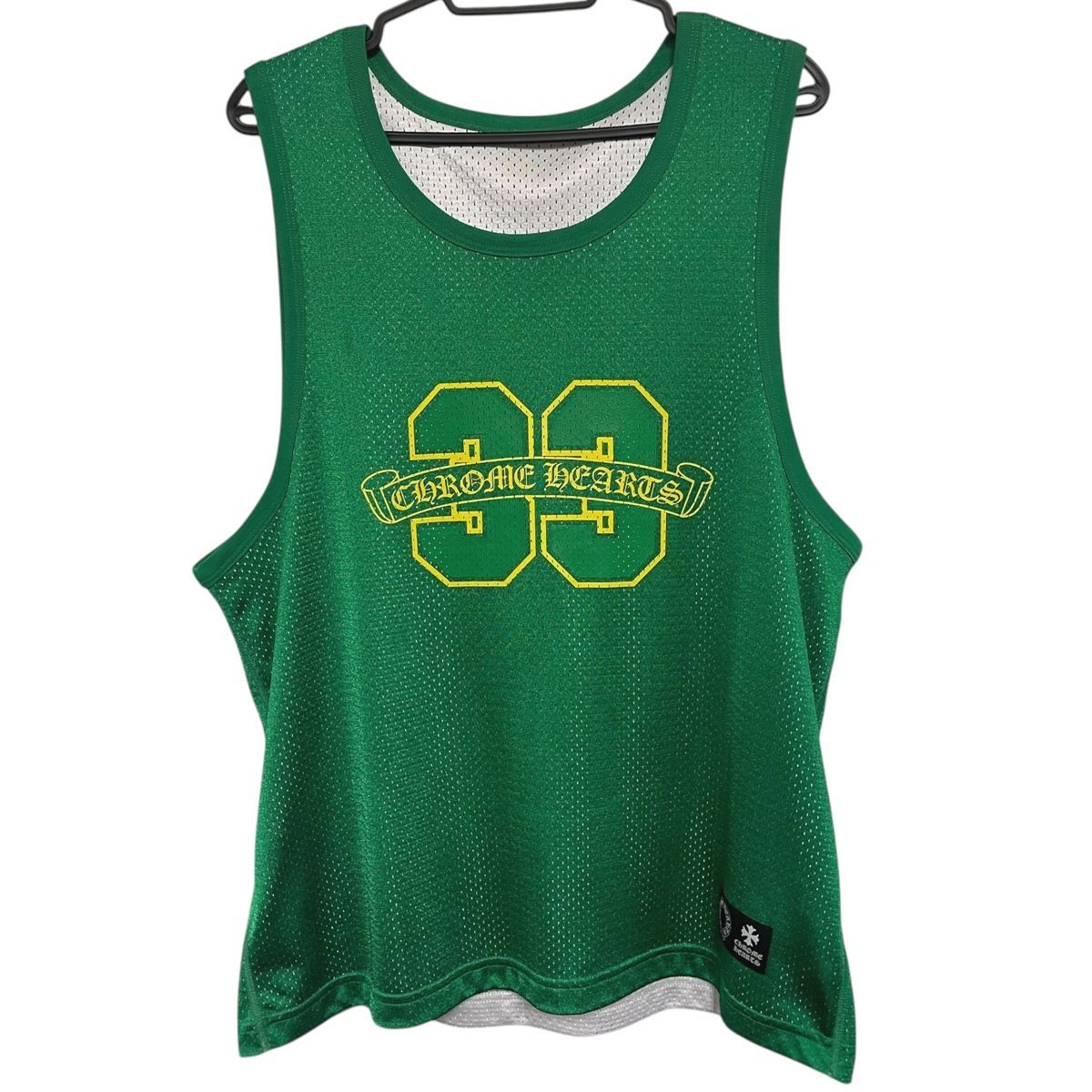 【中古】 CHROME HEARTS クロムハーツ MESH WARM UP JERSEY Sサイズ グリーン タンクトップ ノースリーブ ゲームシャツ 25014251DS 中古】 CHROME HEARTS クロムハーツ MESH WARM UP JERSEY Sサイズ