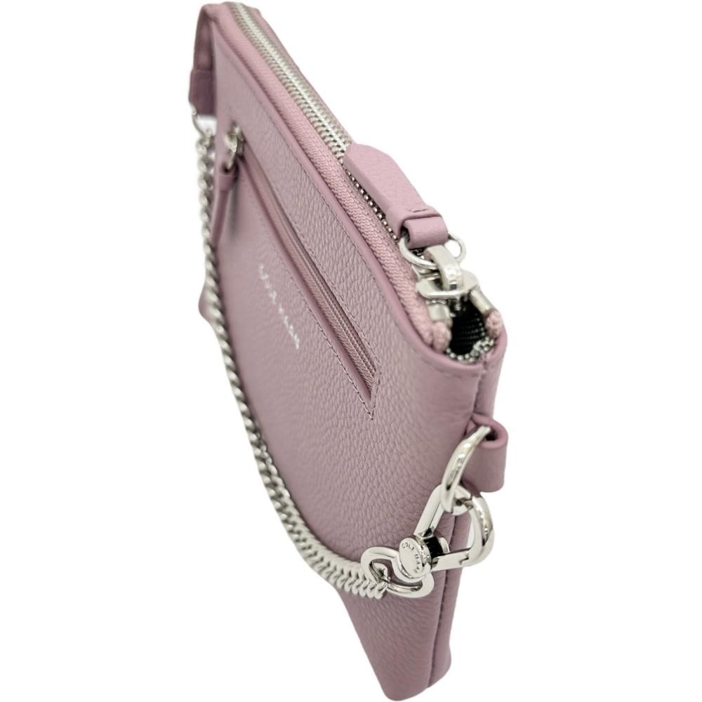 COLE HAAN コールハーン チェーンポーチ ポーチ レザー ピンクパープル シルバー金具 レディース 真子質店 BL