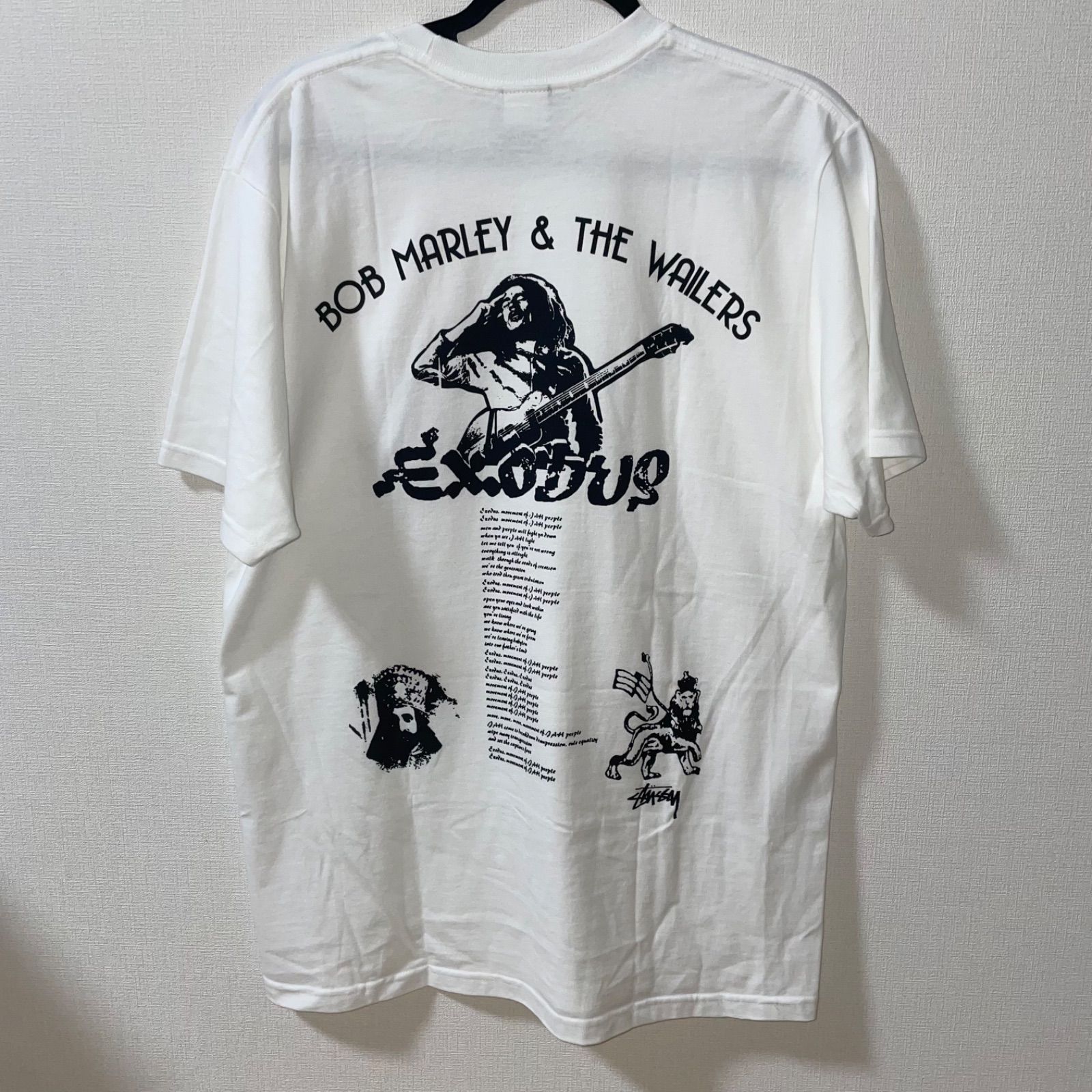 STUSSY × BOB MARLEY EXODUS TEE Lサイズ STUSSY x BOB MARLEY EXODUS TEE サイズXL ステューシー ボブ