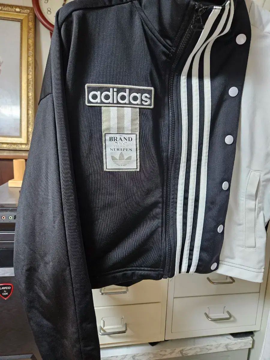 アディダス ブラック 白 トラック ジャケット