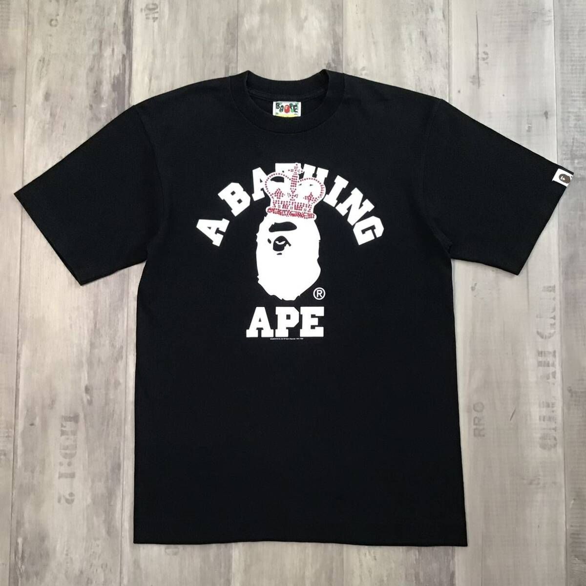 スワロフスキー クラウン カレッジロゴ Tシャツ Sサイズ 王冠 crown a  