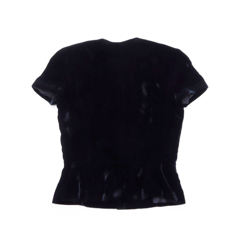 CHANEL シャネル 半袖シャツ グリポアボタン ベロア 96A - メルカリ 