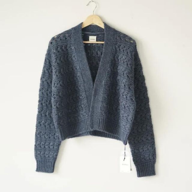 MORIKA モリカ Classic Bolero blue gray one size クラシックボレロ カーディガン 羽織