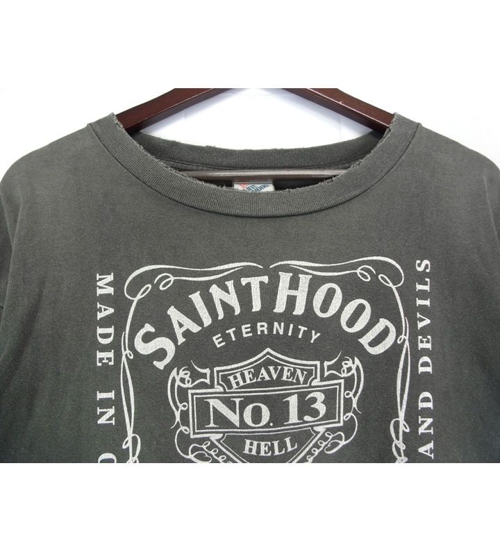 セントマイケル SAINT MICHAEL × ネイバーフッド NEIGHBORHOOD 23SS 【 NH SS TEE SKULL BIKE SM S23 0000 116 】 スカル バイク ヴィンテージ加工 半袖 Tシャツ w20730