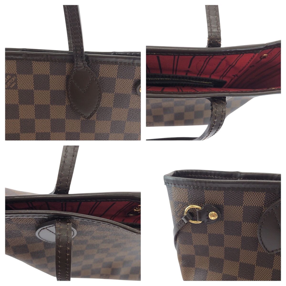 LOUIS VUITTON ネヴァーフルPM トートバッグ ダミエ エベヌ