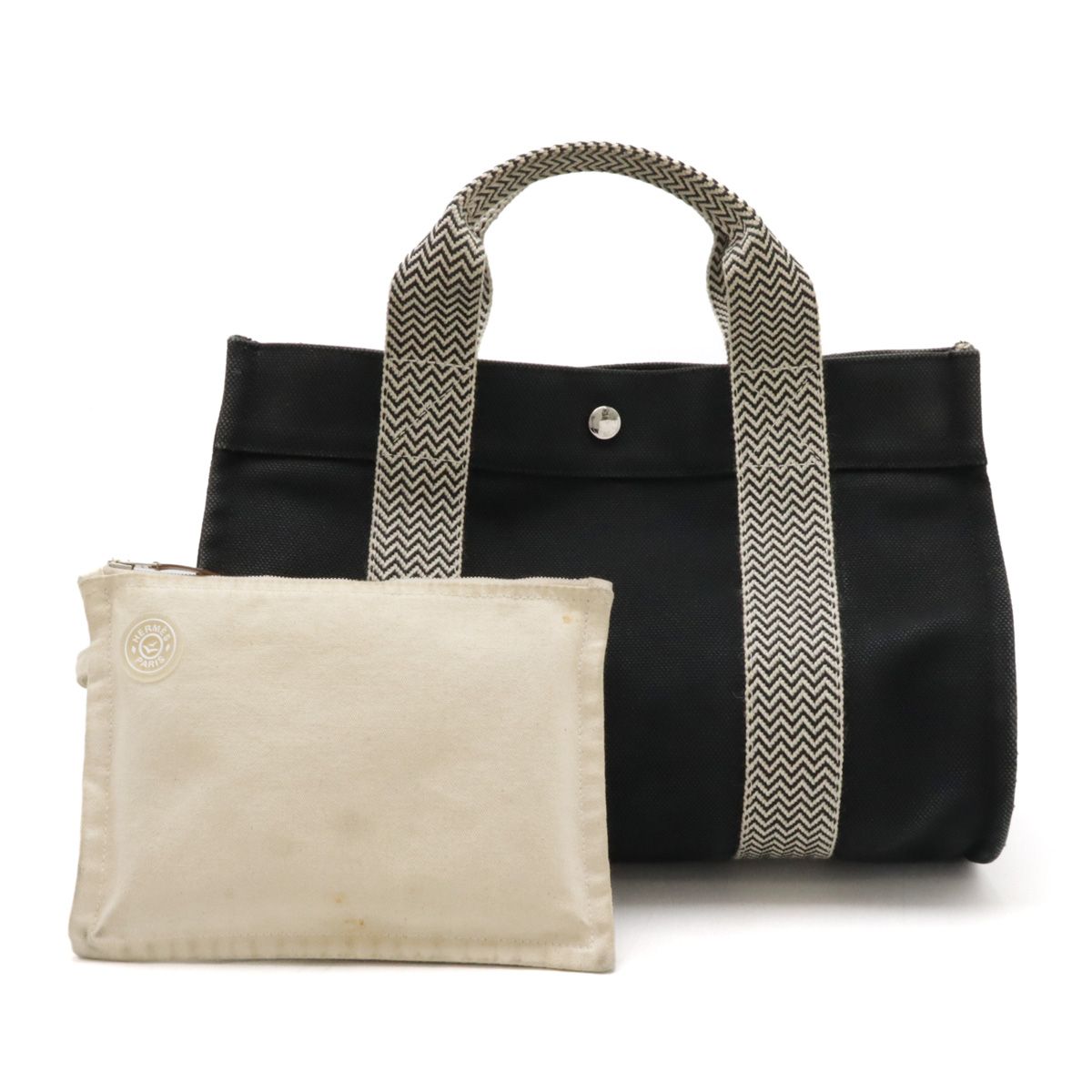 HERMES エルメス カンヌPM トートバッグ ハンドバッグ キャンバス