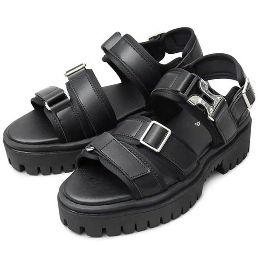BLACK  Mサイズ(26.0-26.5cm)  glabella PLATFORM SOLE STRAP SANDALS グラベラ サンダル glabella GLBT-286 厚底 メンズ ストラップサンダル ベルト おしゃれ ブランド