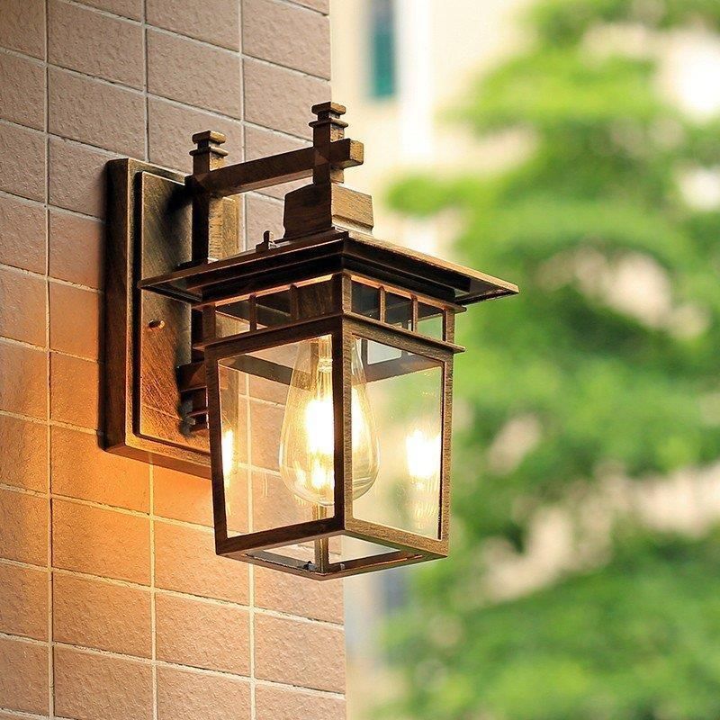 超人気☆防水 ポーチライト　壁掛け照明 LED対応 北欧 アンティーク ウォールランプ　 ブラケットライト レトロ風 玄関灯