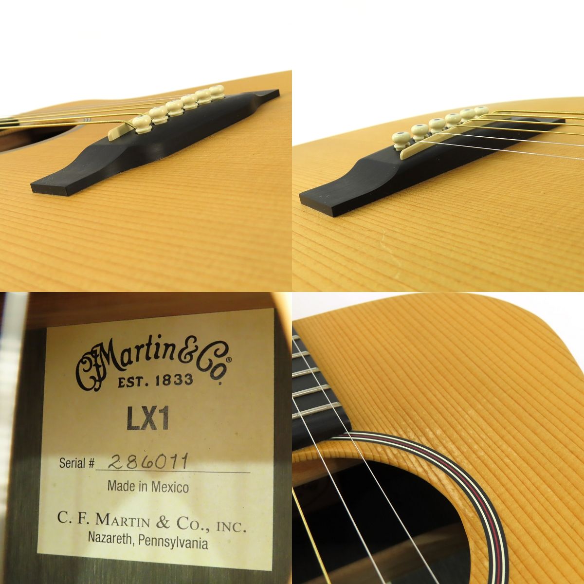 Martin マーチン マーティン LX1 ナチュラル トラベルギター