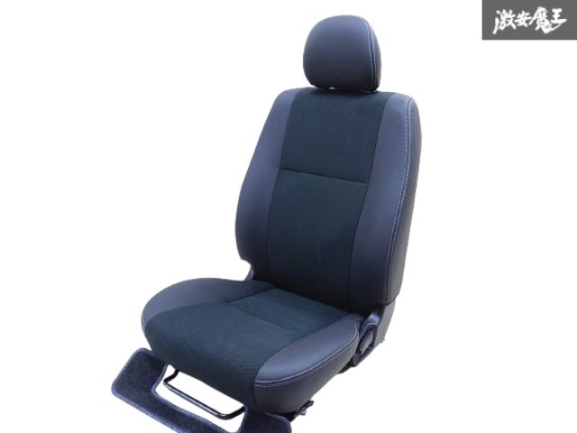 新車外し トヨタ純正 200系 ハイエース 7型 ダークプライムII ハーフレザー フロント シート アシスタントシート 左 助手席側