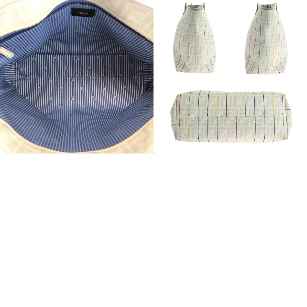 FENDI フェンディ ズッカ ホワイト マルチカラー レザー 88H185 HQP  