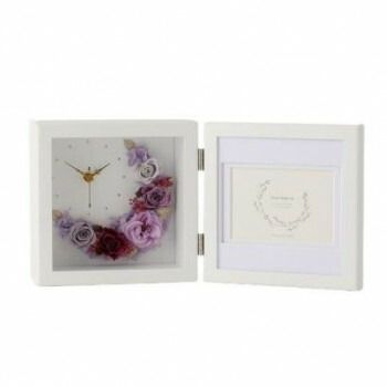 フラワーアレンジ クレセントムーン パープル F-3380