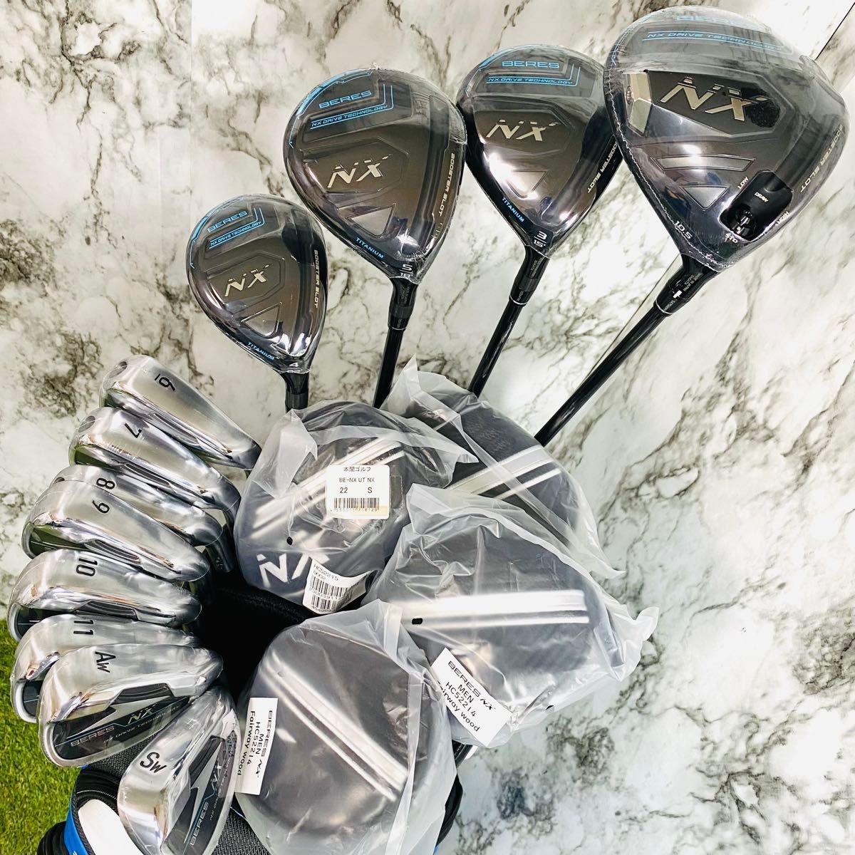 【新品】本間ゴルフ BERES NX ゴルフクラブ 12本セット SRシャフト HONMA GOLF ホンマ 本間ゴルフ BERES NX クラブ12本組 DR+FW(#3