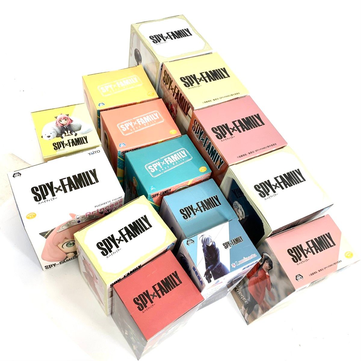 未使用品 SEGA セガ SPY×FAMILY スパイファミリー フィギュア 14個まとめセット   アーニャ・ボンド フィオナ ヨル  　240002230196 未使用品 SEGA セガ SPY×FAMILY スパイファミリー フィギュア 14