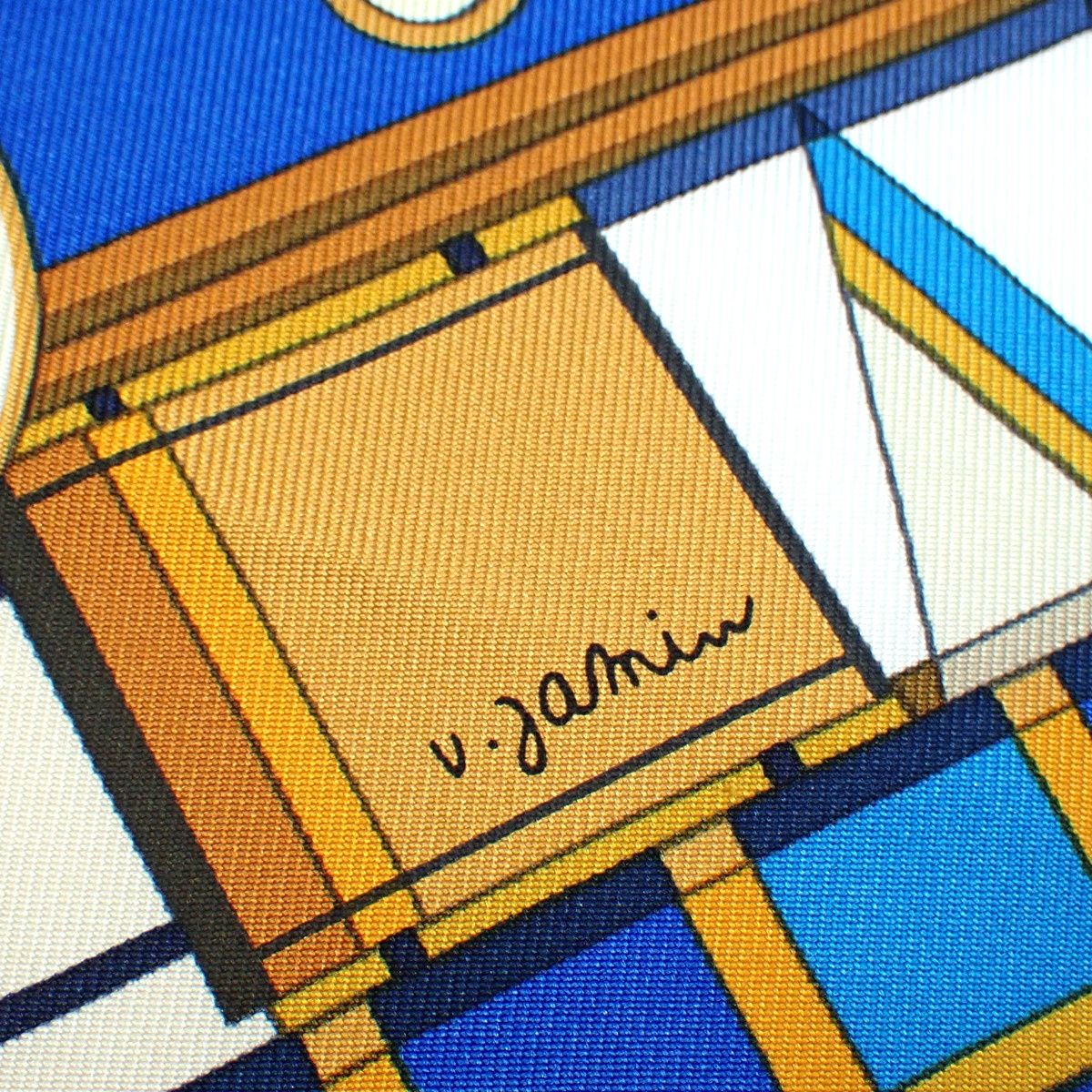 未使用タグ付きエルメス90シルクスカーフVoltes et Pirouettes HERMES(エルメス) Voltes et Pirouettes ヴォルト・エ