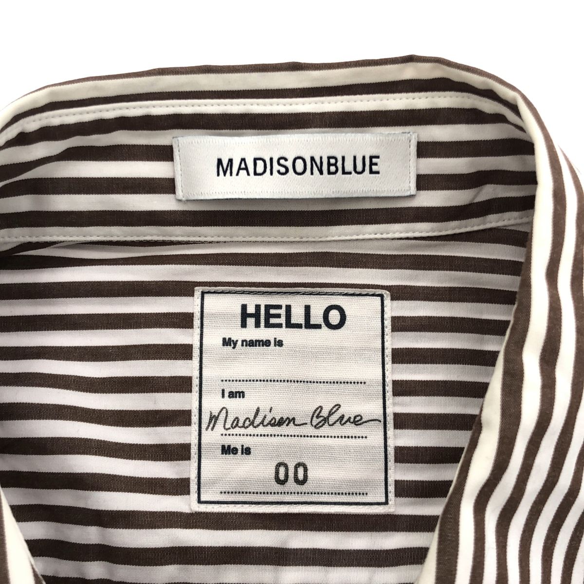 MADISON BLUE マディソンブルー 23SS RELAXED FIT S/S SH B.STRIPE