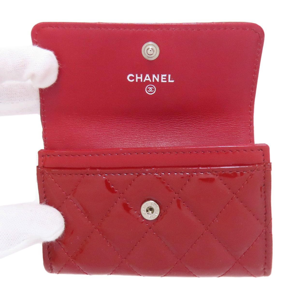 CHANEL シャネル マトラッセ ココマーク シルバー金具 カード