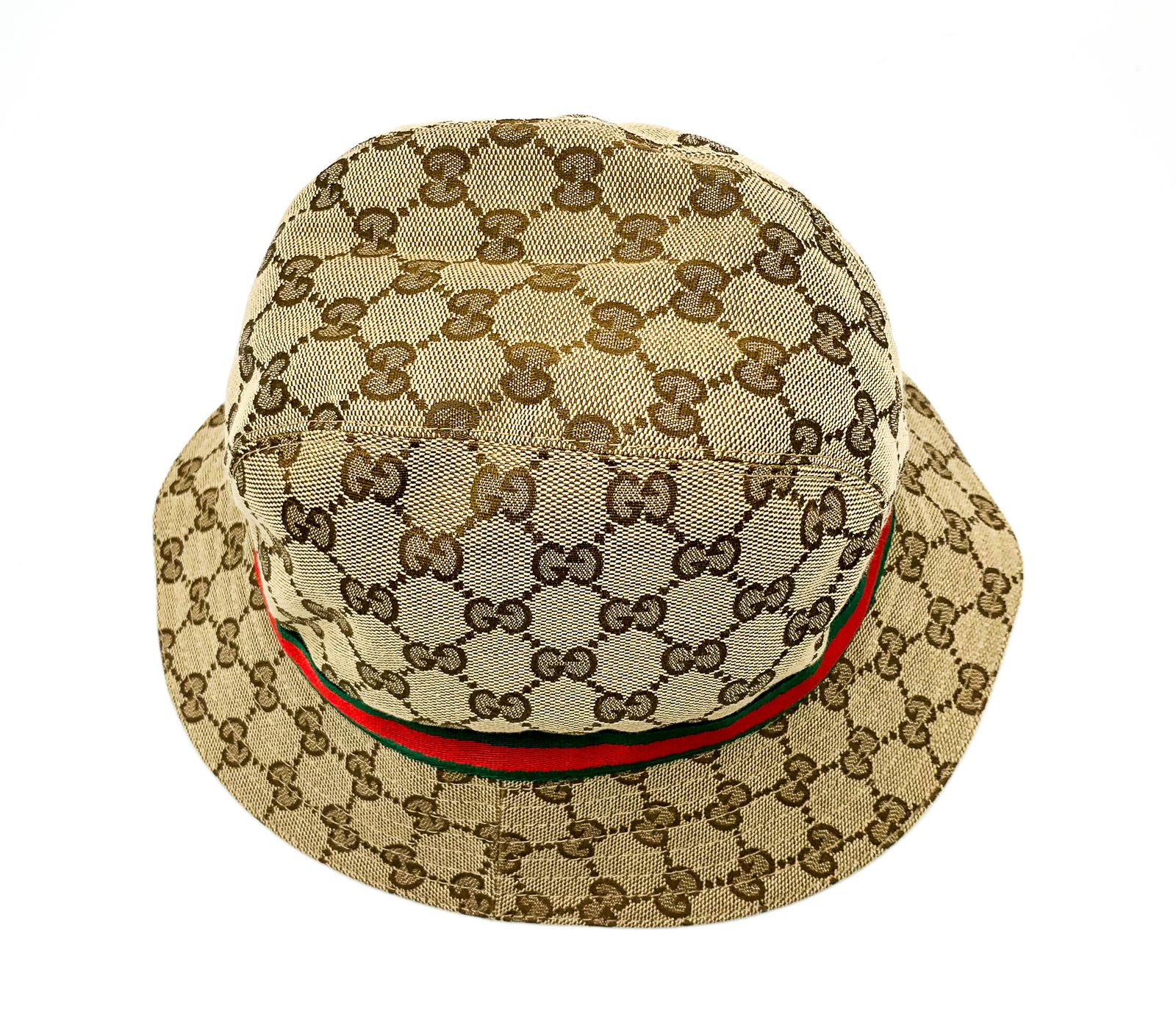 未使用 グッチ キッズチルドレンズ オリジナルGG フェドラハット 56cm 中古 グッチ ハット キッズ ブランド GUCCI チルドレンズ