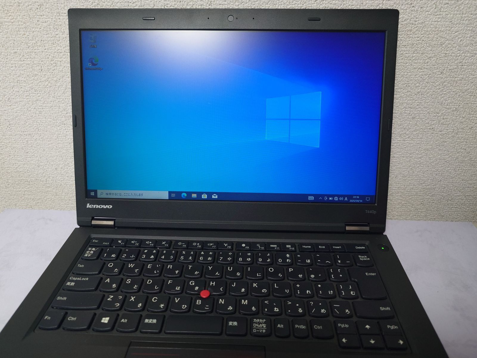 レノボLenovo ThinkPad T440P 14インチ Core i5 4GB 　320GB Win10Pro， 中古返品不可で！！ LenovoThinkPad T440p Core i7-4810MQ メモリ16GB SSD256GB DVD