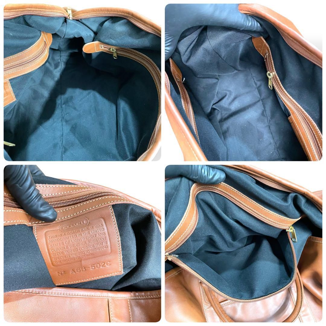 【希少・極美品】オールドコーチ ボストンバッグ 2way キャンバス レザー 極美品 COACH オールドコーチ 2way ボストンバッグ USA製 レザー