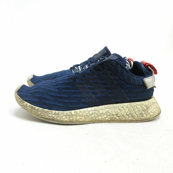 y【26.5cm】アディダス/ADIDAS NMD_R2ノマド ランナー2 ランニングシューズ紺MENS/86【中古】