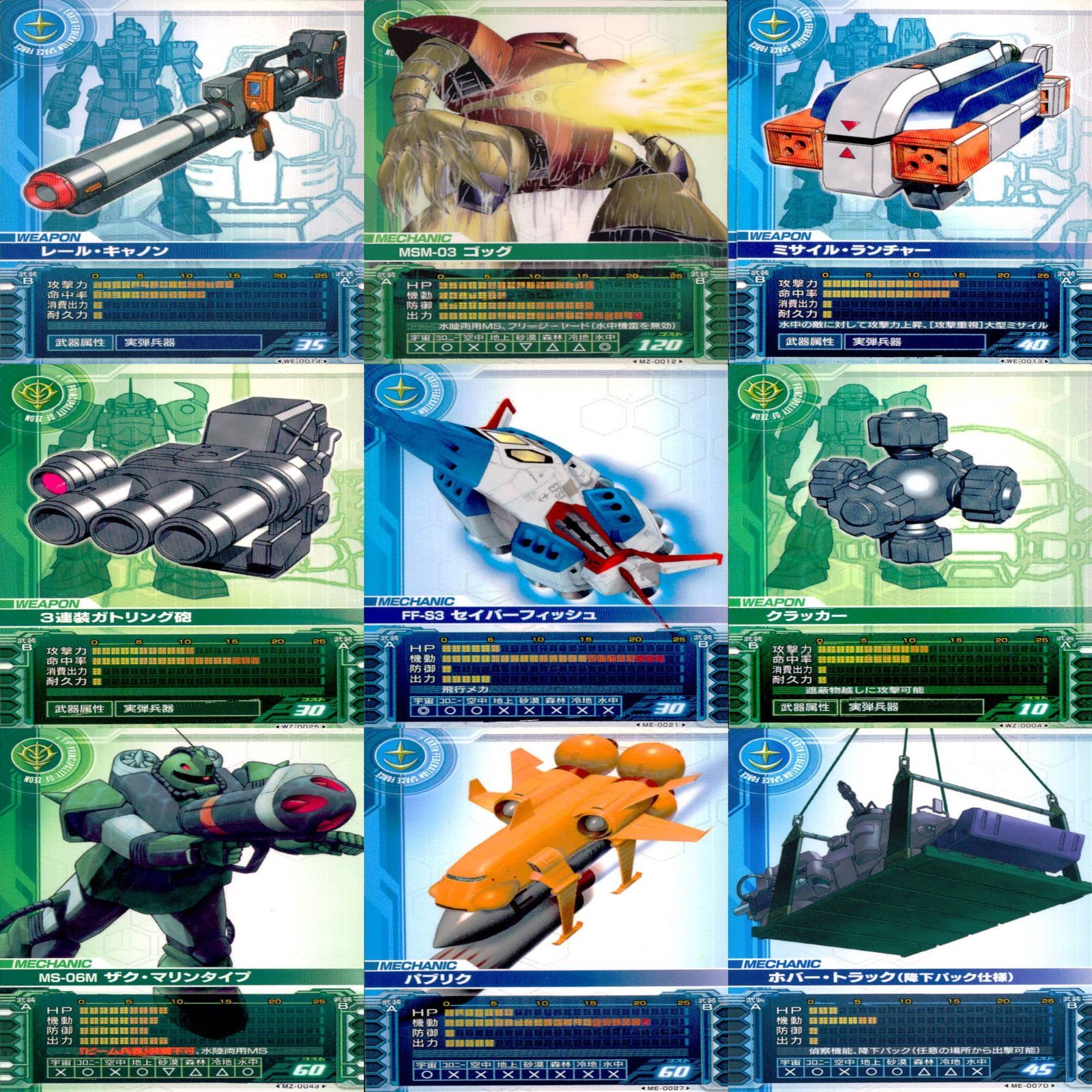 ガンダム カードビルダー クロニクル 0079 バンダイ カード
