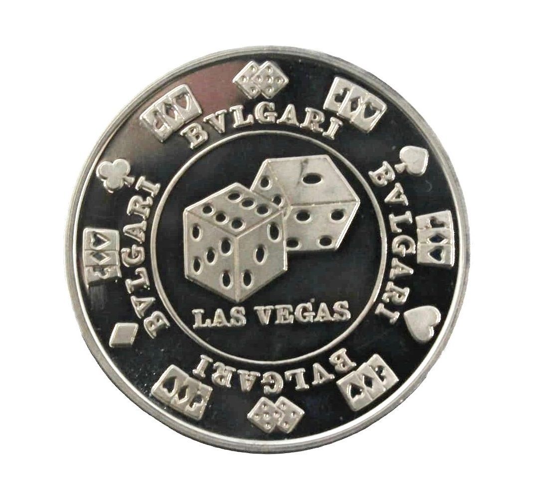 ブルガリ コイン メダル ラスベガス カジノ ルーレット サイコロ ダイス シルバー金具
