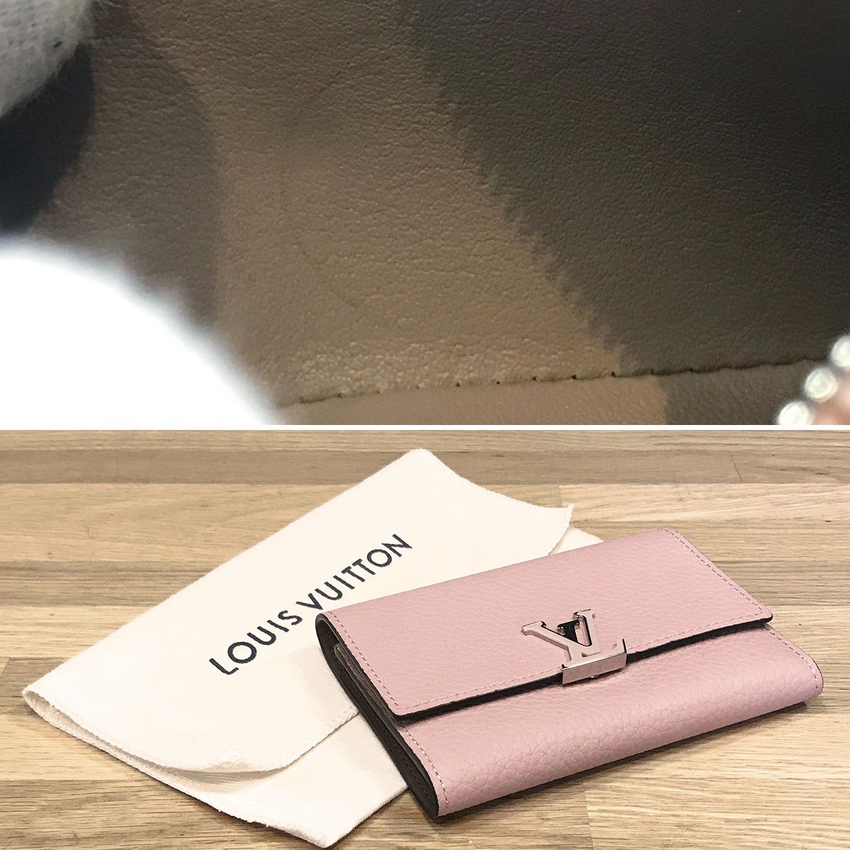 超美品】 ルイヴィトン 現行 ポルトフォイユ カプシーヌ コンパクト 