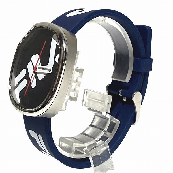 フィラ 38-162 クォーツ ネイビー文字盤 時計 腕時計 メンズ レディース