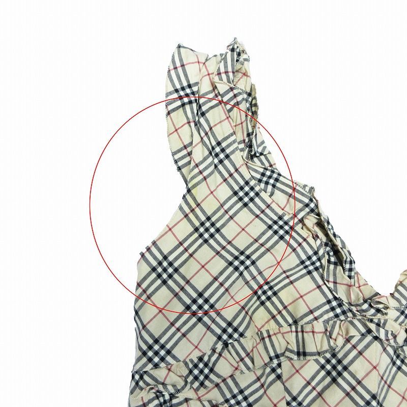 美品✨️バーバリー ノースリーブ フリル カットソー ノバ