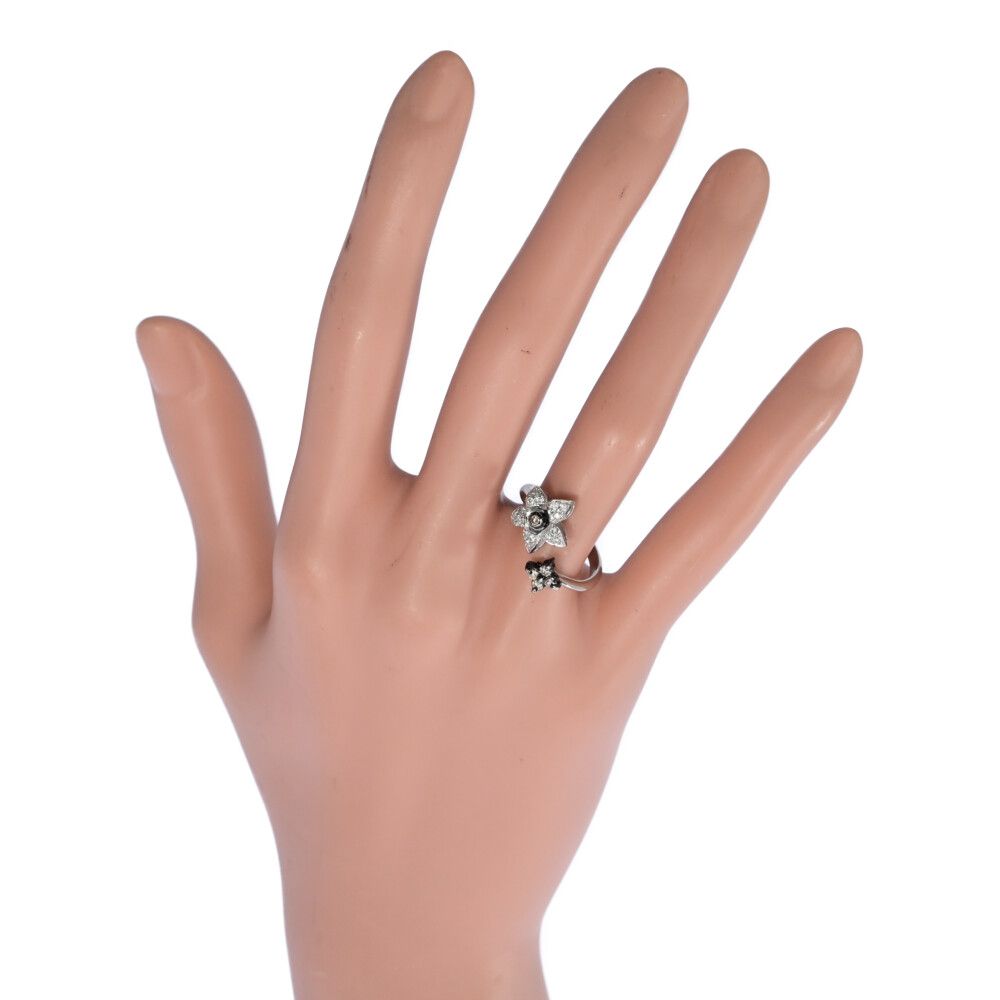 0.3ct フラワーモチーフ･ダイヤモンドリング･指輪 K18WG 750-3.9g 12.5号 52.5 ホワイトゴールド 翌日配送可 ♀ S レディース 592210 SIROKUMA-CORPORATION_COM
