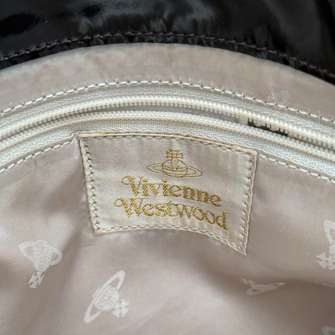 【良品】Vivienne ハラコ タータンチェック トートバッグ ブラウン 良品】Vivienne ハラコ タータンチェック トートバッグ ブラウン