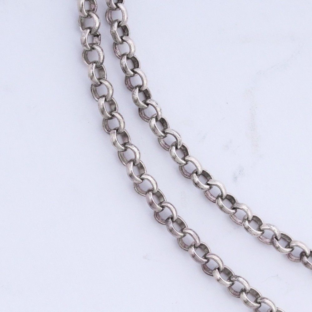 CHROME HEARTS ネックレス ロールチェーン 18インチ シルバー - メルカリ