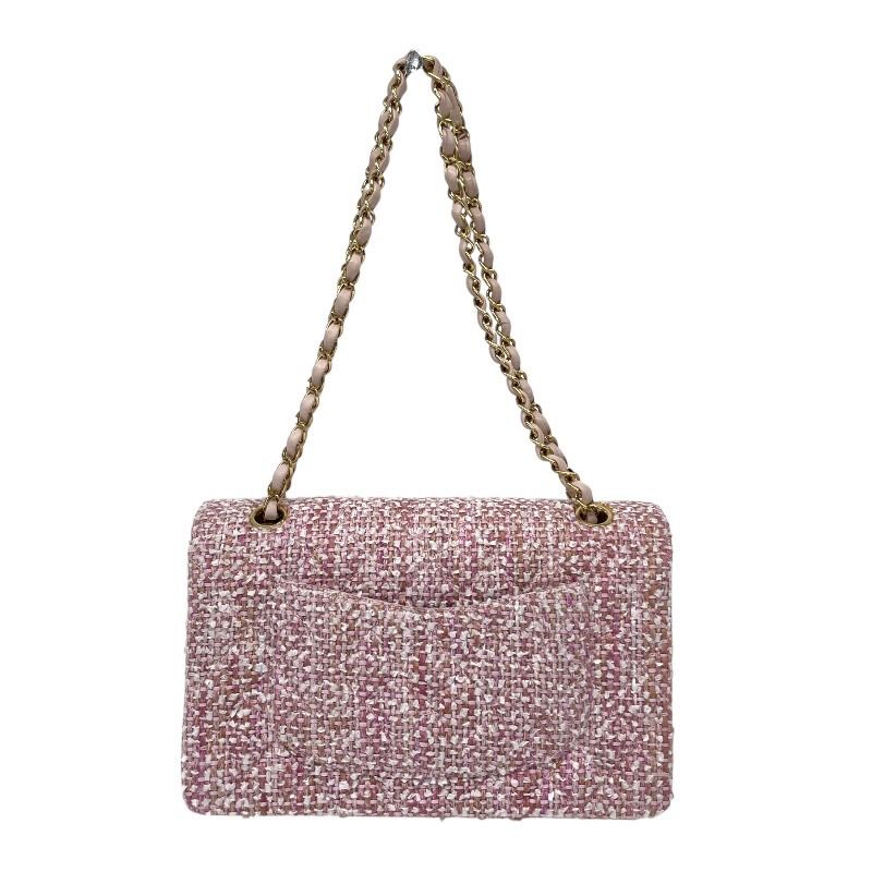 CHANEL ピンク ツイード ショルダーバッグ CHANEL (シャネル) ミニマトラッセ チェーンショルダーバッグ