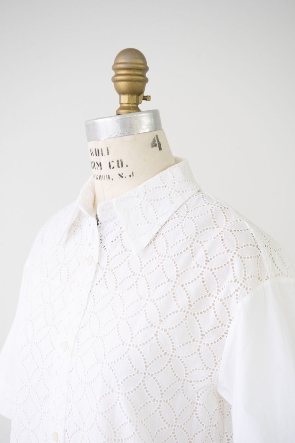  LOUIS VUITTON ルイ ヴィトン モノグラム レース 総柄 シャツ 半袖 シャツ ブラウス