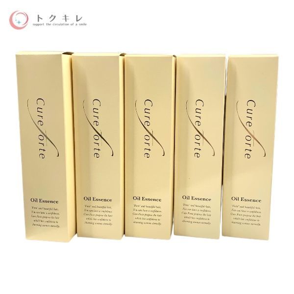 トクキレ キュアフォルテ オイルエサンス ヘアオイル美容液 75ml×5本セット 洗い流さないトリートメント ダメージ補修