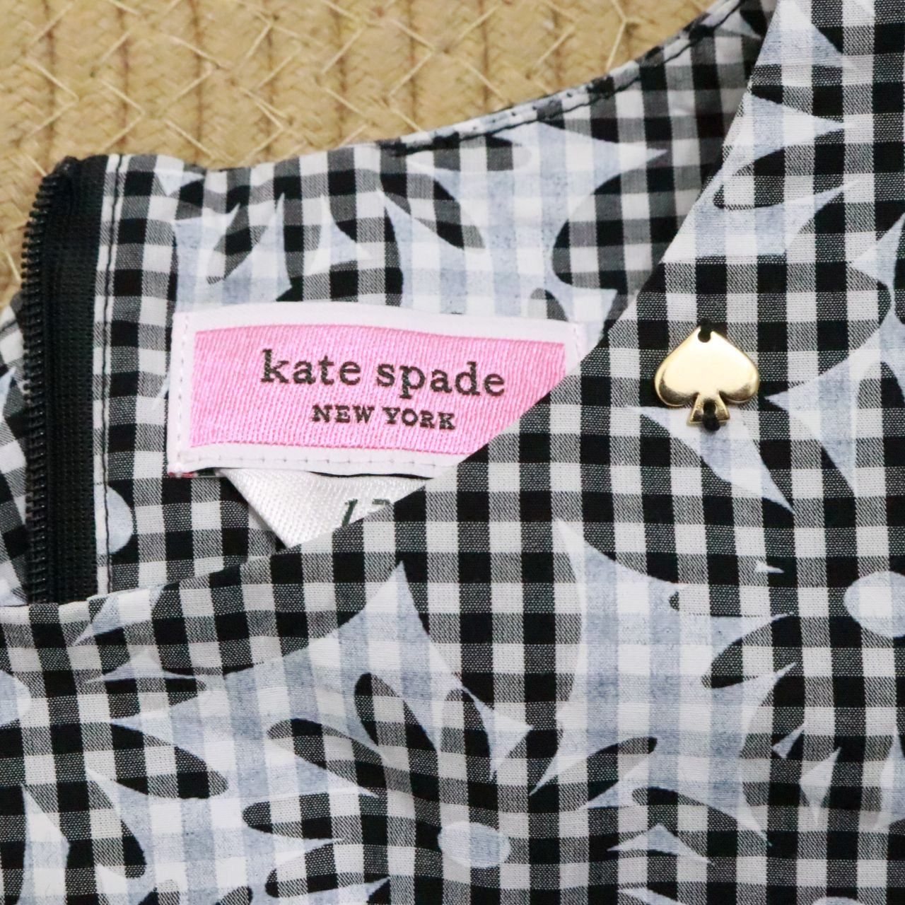 ケイトスペード　マドラス　ワンピース　チェック　120 新品　ピンク kate spade new york kids（ケイトスペードニューヨーク）の