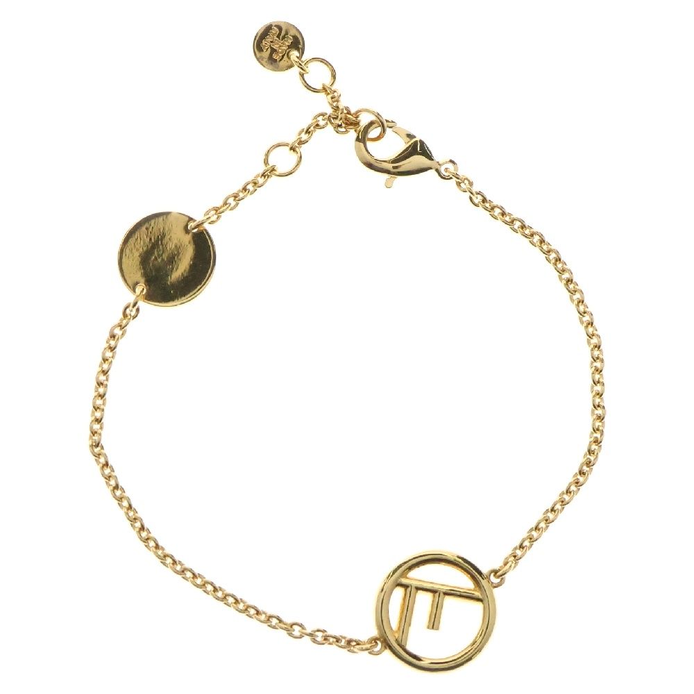 フェンディ　ジルコニアブレスレット FENDI (フェンディ) W.BRACELET/BRONZE+CUBIC ZIRCON エフ イズ