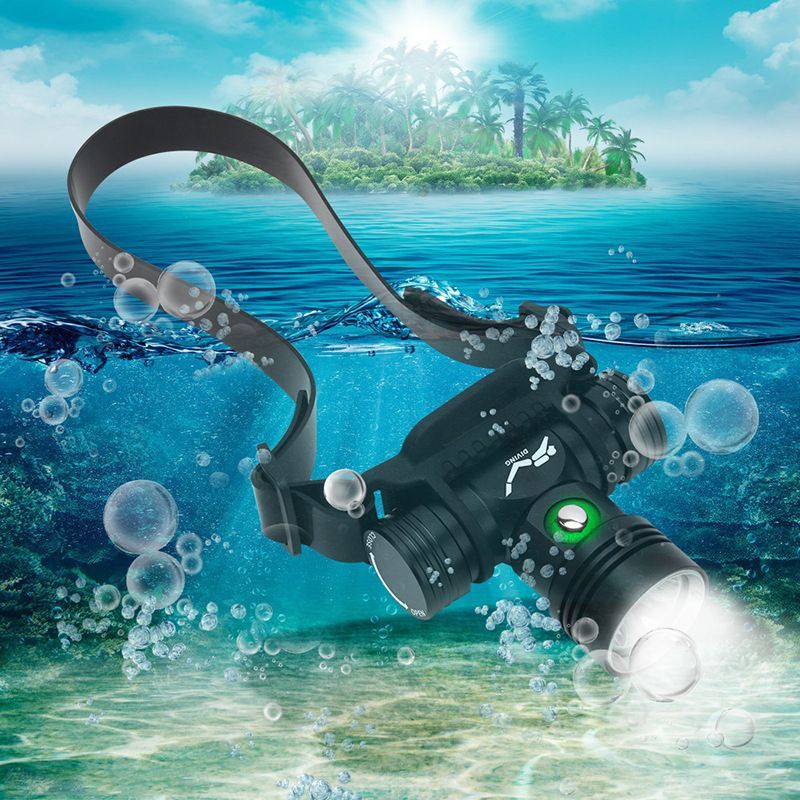 ダイビングライト LED 水中ライト ダイビング 水深60m対応 ヘッド