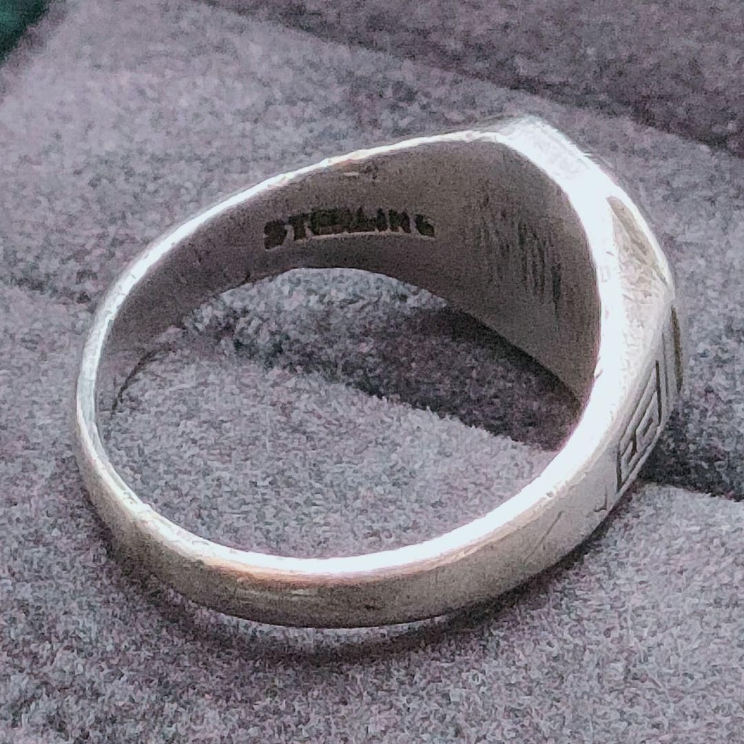 カレッジリング スターリングシルバー 925 ヴィンテージ 1930年 10号 カレッジリング スターリングシルバー 925 ヴィンテージ 1930年