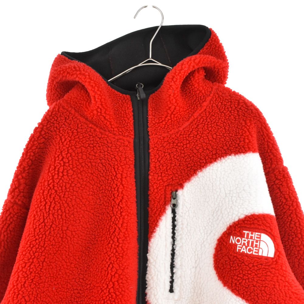 SUPREME (シュプリーム) 20AW×THE NORTH FACE S Logo Hooded Fleece Jacket  Sロゴフリースジャケット レッド NT62004I