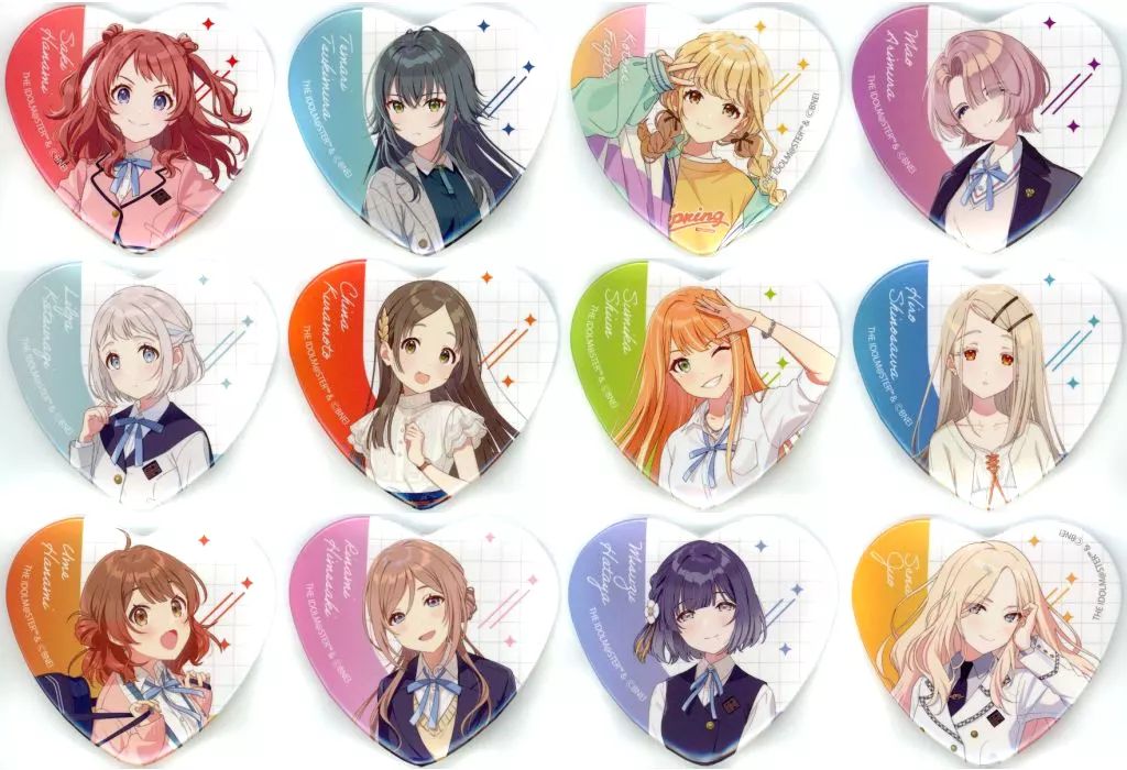 学園アイドルマスター】限定 アクスタ 缶バッジ 秦谷 姫咲 十王 月村