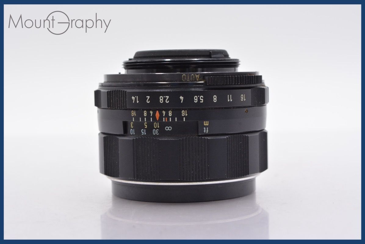 ペンタックス PENTAX Super-Multi-Coated TAKUMAR 50mm F1.4 前後キャップ-レンズフィルター付 完動 同梱可 mj4904