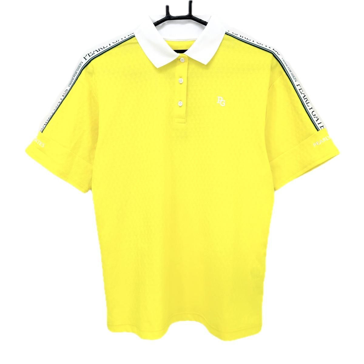 ☆特価☆【新品】パーリーゲイツ 半袖ポロシャツ イエロー×白 肩ロゴ