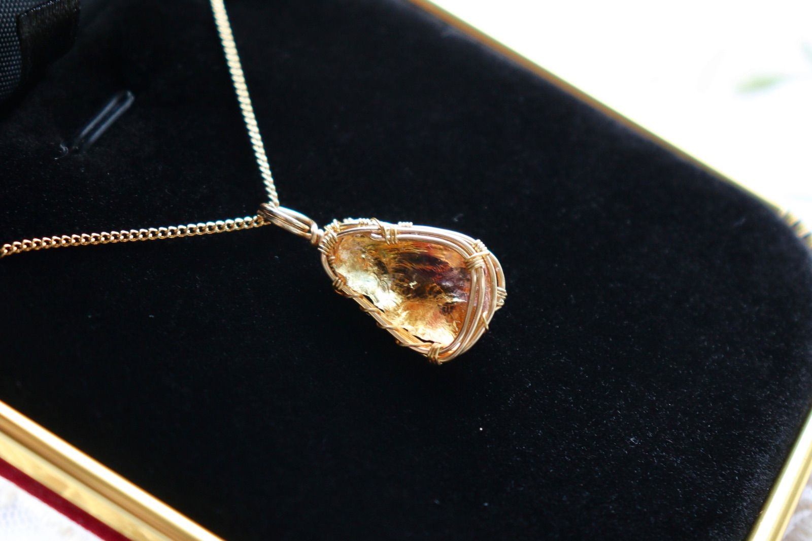 アンダラクリスタルブレスレット⟡ワイヤージュエリーチェーンブレス⟡ロイヤルブルー アンダラクリスタルブレスレット⟡ワイヤージュエリーチェーンブレス