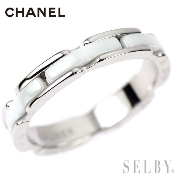 CHANEL シャネル リング K18WG 48 4800124O0013 CHANEL - 美品 シャネル ウルトラワイド リング 指輪 #48 K18WG