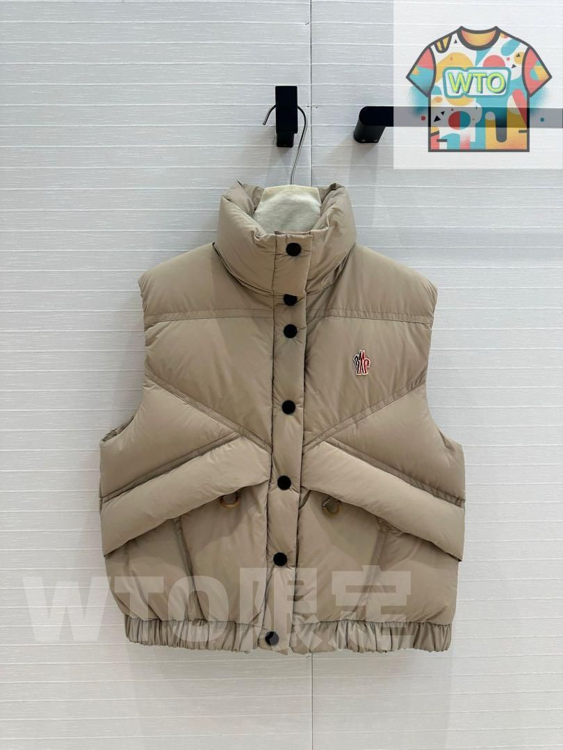 MONCLER ベージュ ダウンベスト｜本日限定特価｜新品未使用-SD92