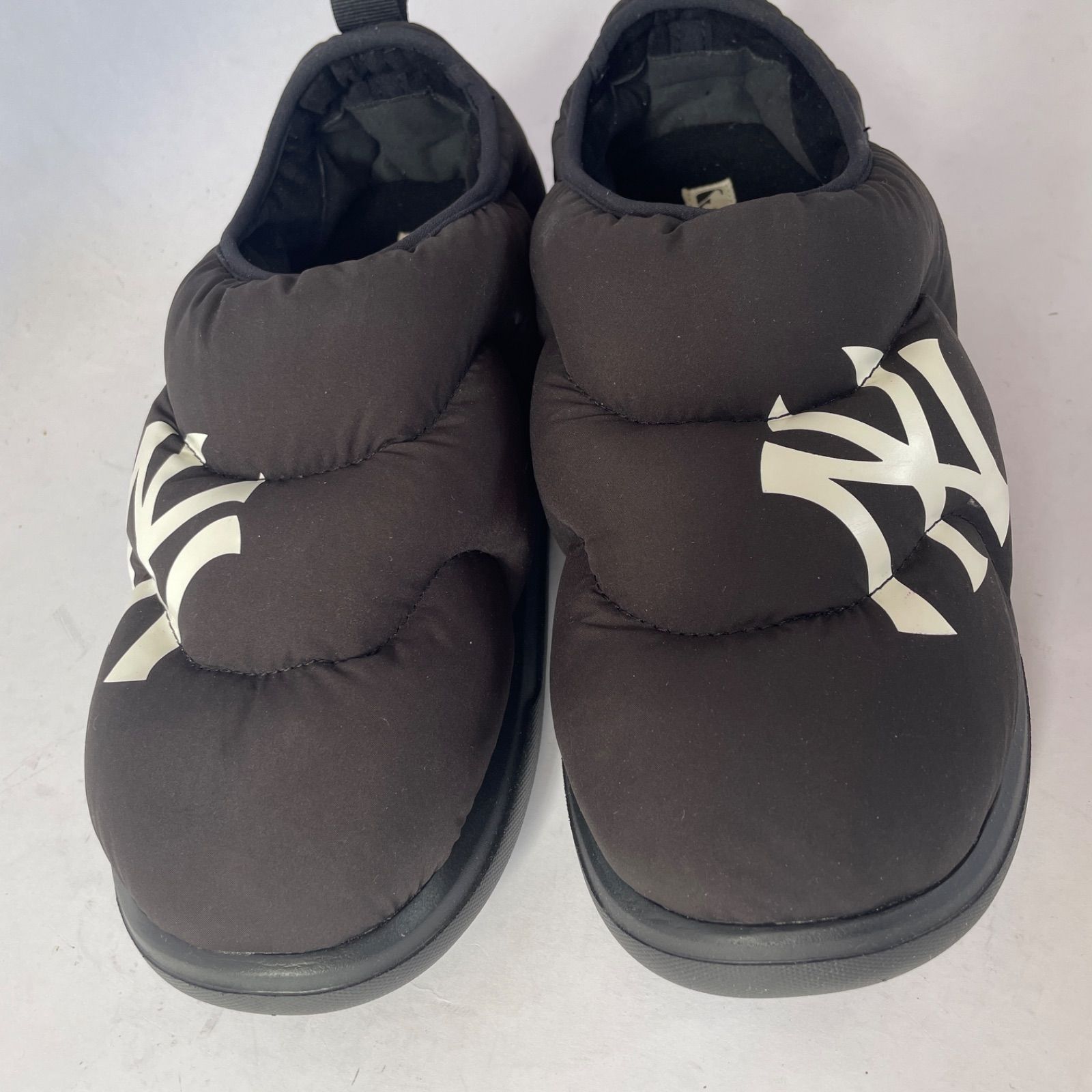 通気性 MLB KOREA NYヤンキース バウンサーパディングスリッポン 28cm ブラック サンダル 厚底